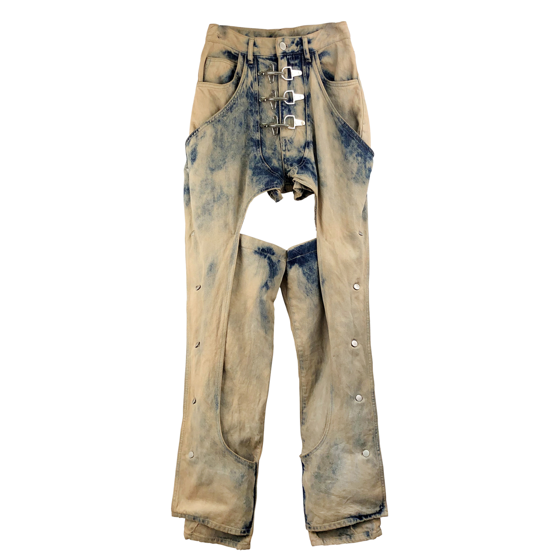 M.Y.O.B] ACID WASH FIREMAN CHAPS -SAND- - OCO, 브랜드 편집샵 오씨오